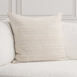 York Large Pillow, Natural/Ivory-Accessories-High Fashion Home
