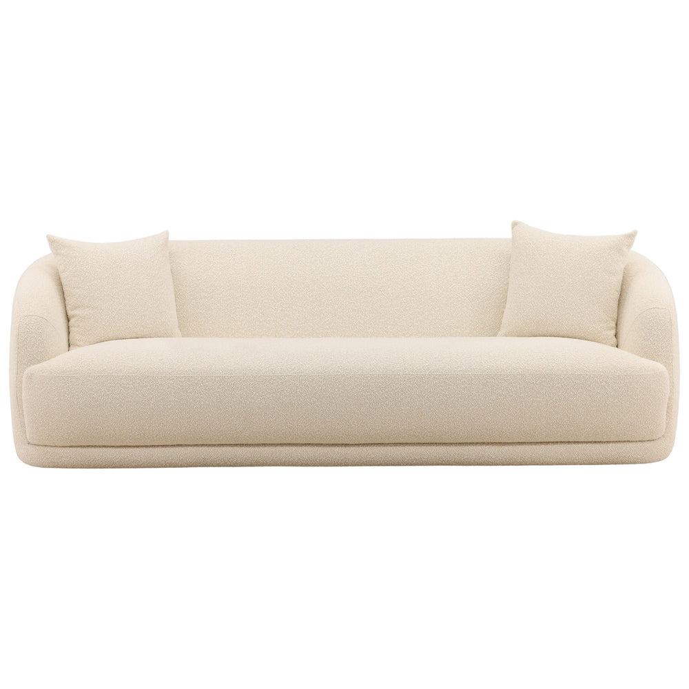 Yulissa Sofa, Cream-Furniture - Sofas-High Fashion Home