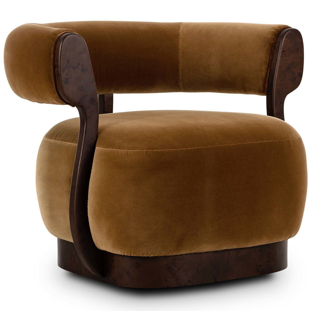 Yuri Swivel Chair, Surrey Ochre by Four Hands-Furniture - Chairs-High Fashion Home