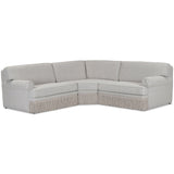 Yvette 3 Piece L-Sectional, Warm Grey-Furniture - Sofas-High Fashion Home