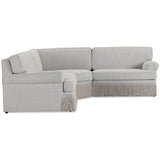 Yvette 3 Piece L-Sectional, Warm Grey-Furniture - Sofas-High Fashion Home