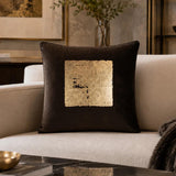 Zaha Pillow, Gilded Square