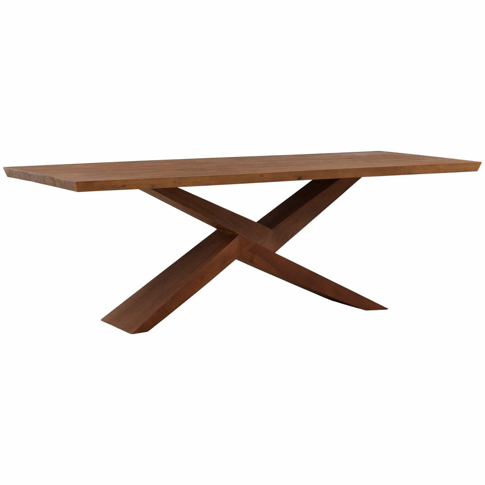 Zachary Dining Table, Brown-Furniture - Dining-High Fashion Home
