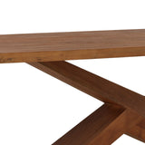 Zachary Dining Table, Brown-Furniture - Dining-High Fashion Home