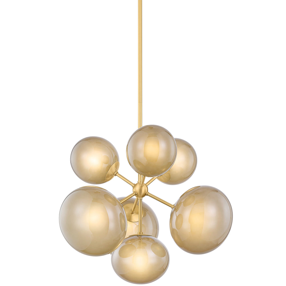 Zaley Chandelier, Aged Brass