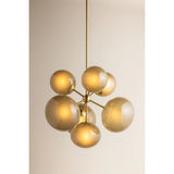 Zaley Chandelier, Aged Brass