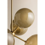 Zaley Chandelier, Aged Brass