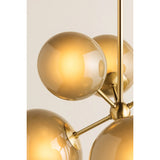 Zaley Chandelier, Aged Brass