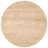 Zane End Table, Golden Travertine by Four Hands-Furniture - Accent Tables-High Fashion Home