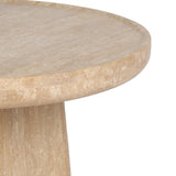 Zane End Table, Golden Travertine by Four Hands-Furniture - Accent Tables-High Fashion Home