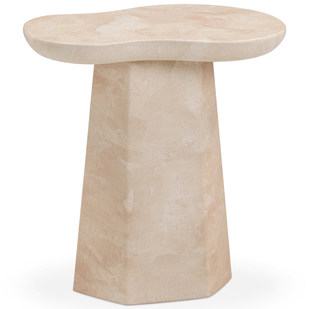 Zaya Side Table, Rose-Furniture - Accent Tables-High Fashion Home