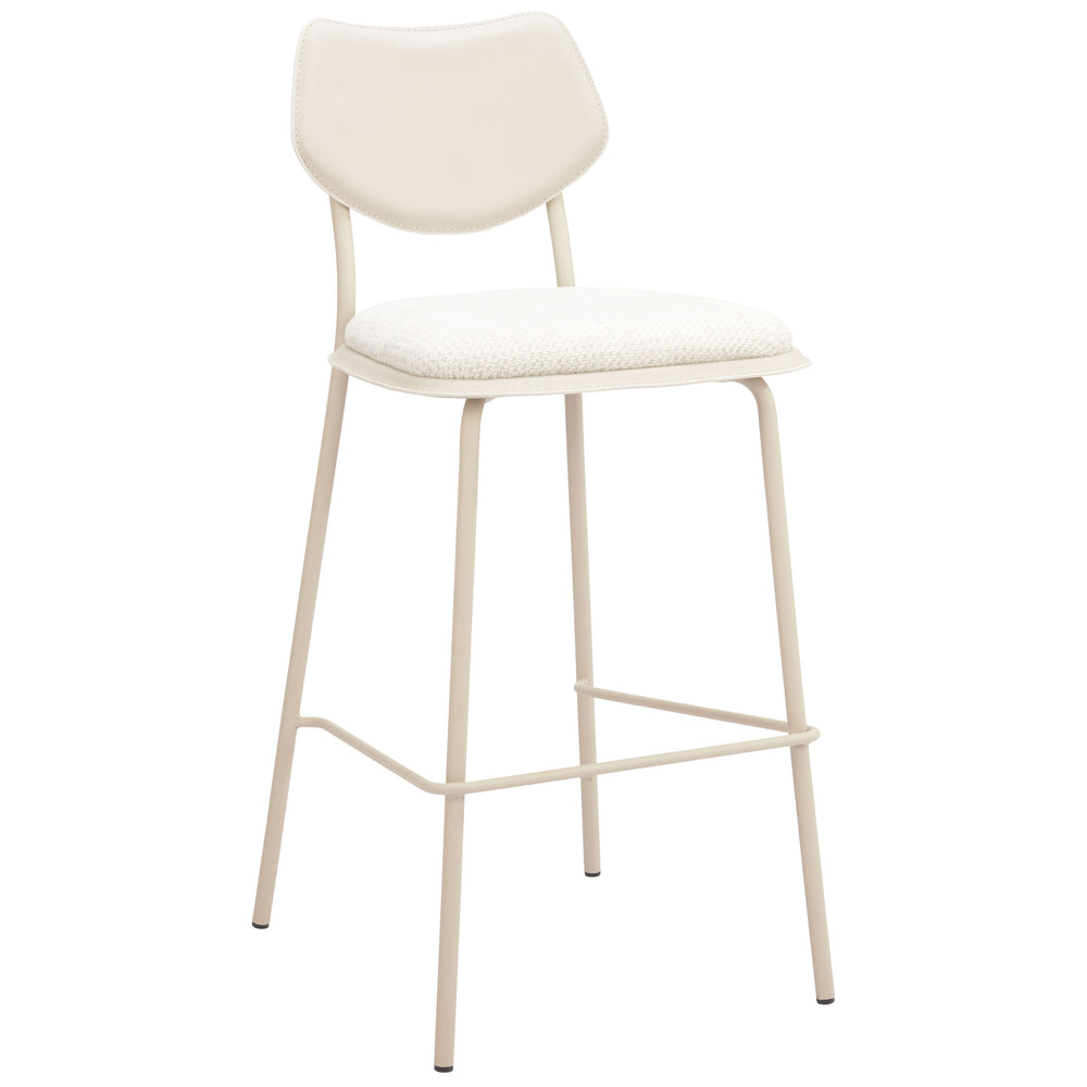 Zeal Barstool & Counter Stool, Set of 4, Light Gray