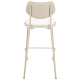 Zeal Barstool & Counter Stool, Set of 4, Light Gray