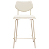 Zeal Barstool & Counter Stool, Set of 4, Light Gray