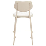 Zeal Barstool & Counter Stool, Set of 4, Light Gray