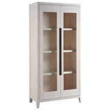 Zella Display Cabinet, White Oak-Furniture - Storage-High Fashion Home