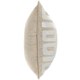 Zelo Pillow, Tan/Silver-Accessories-High Fashion Home