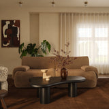 Zenith Velvet Modular Loveseat, Latte Brown-Furniture - Sofas-High Fashion Home
