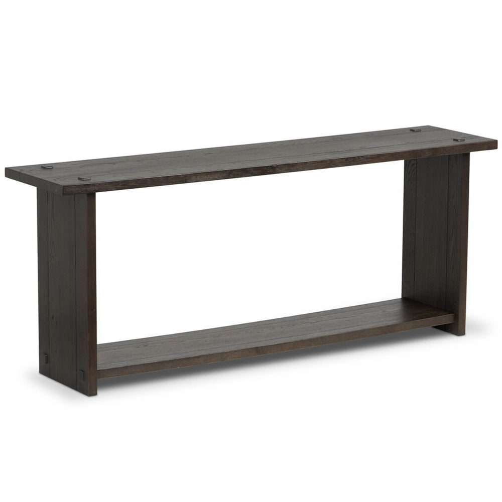 Zeno Console Table, Smoked Black by Four Hands
