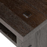 Zeno End Table, Smoked Black by Amber Lewis x Four Hands-Furniture - Accent Tables-High Fashion Home