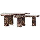 Zion Coffee Table Set, Merlot-Furniture - Accent Tables-High Fashion Home