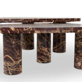 Zion Coffee Table Set, Merlot-Furniture - Accent Tables-High Fashion Home