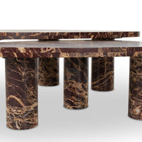 Zion Coffee Table Set, Merlot