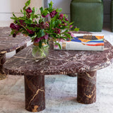 Zion Coffee Table Set, Merlot