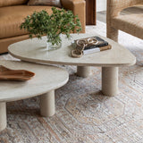 Zion Coffee Table Set, Cream-Furniture - Accent Tables-High Fashion Home
