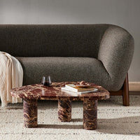 Zion Small Coffee Table, Merlot