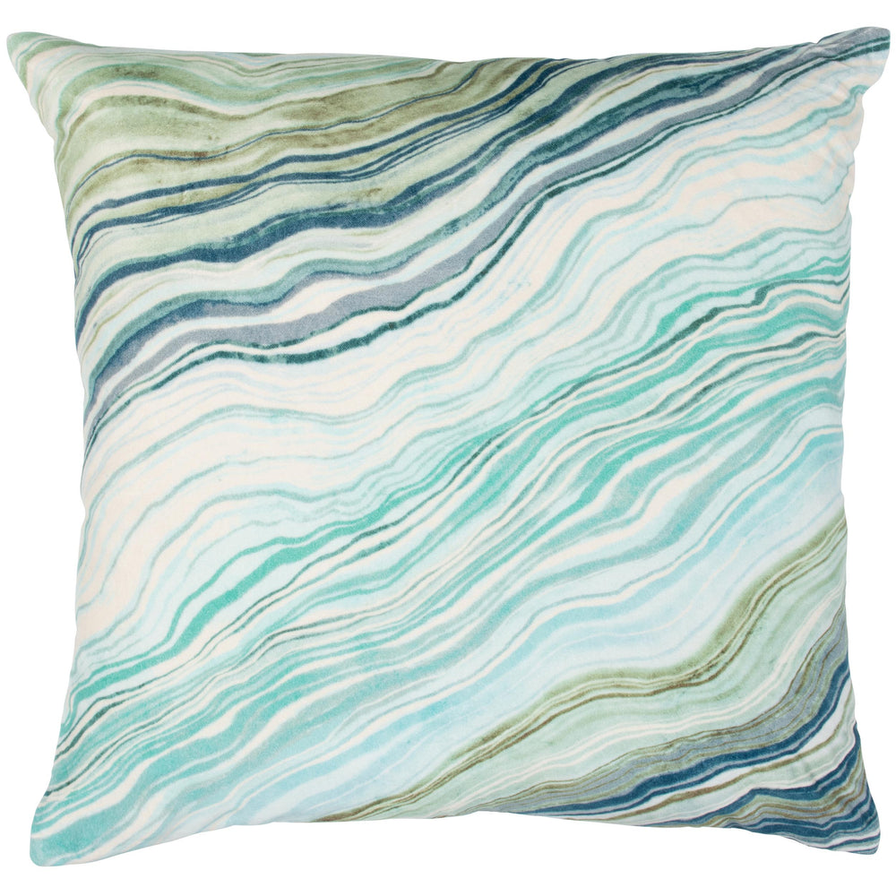 Zircon Pillow, Blue Multi-Accessories-High Fashion Home