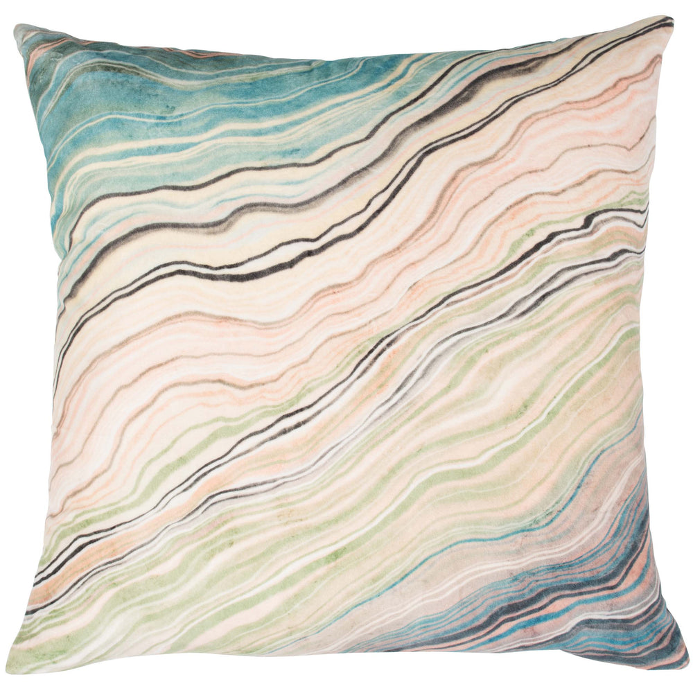 Zircon Pillow, Mint Multi-Accessories-High Fashion Home