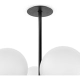 Zodiac Chandelier, Black Gunmetal-Lighting-High Fashion Home
