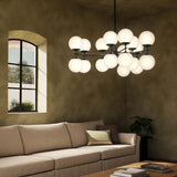 Zodiac Chandelier, Black Gunmetal-Lighting-High Fashion Home