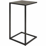 Zola Accent Table, Antique Black-Furniture - Accent Tables-High Fashion Home