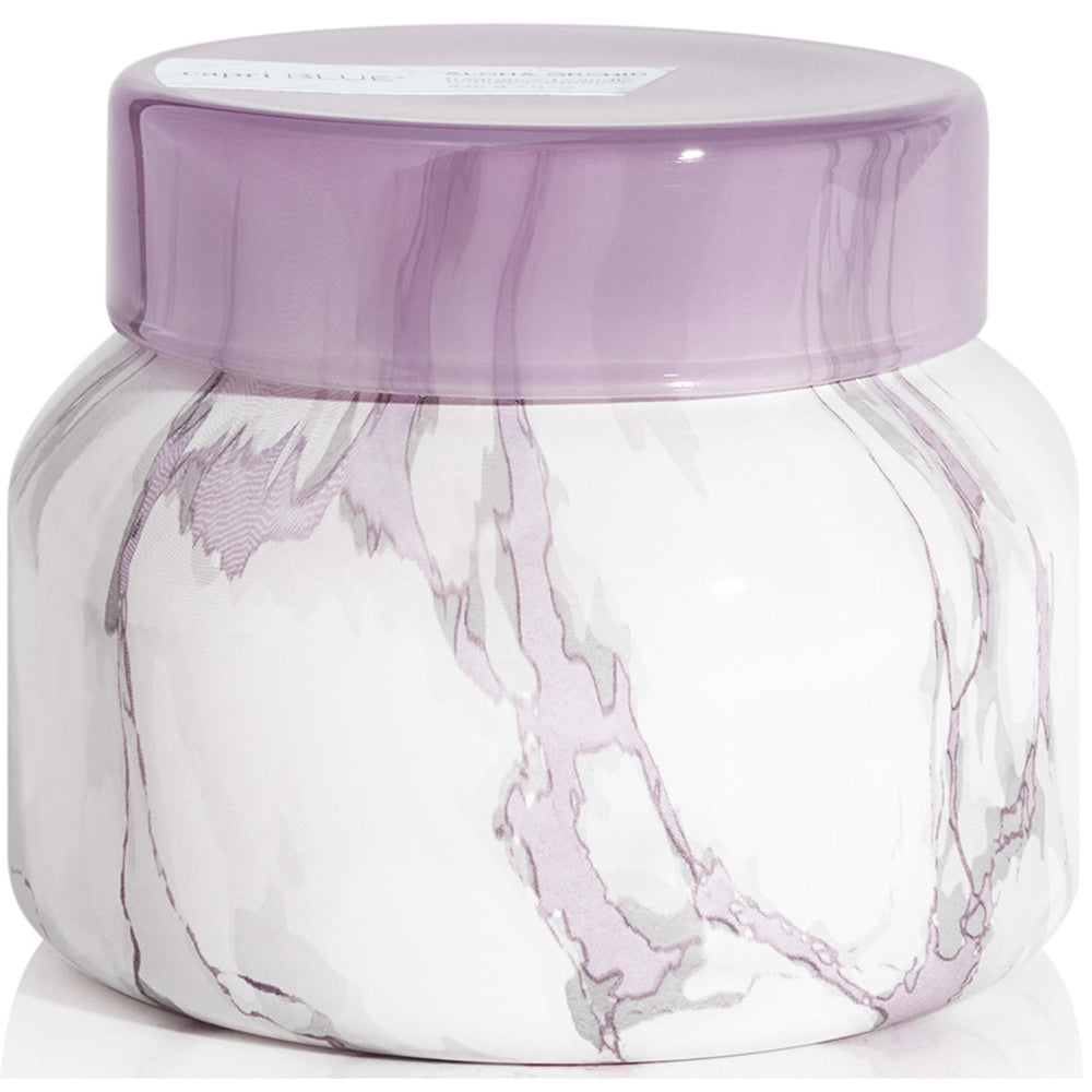 Capri Blue Candle Aloha Orchid, Mercury Iridescent Jar
