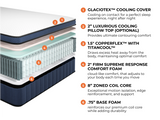 Brooklyn Bedding Aurora Luxe Cloud Cooling Pillowtop Mattress-Furniture - Bedroom-High Fashion Home