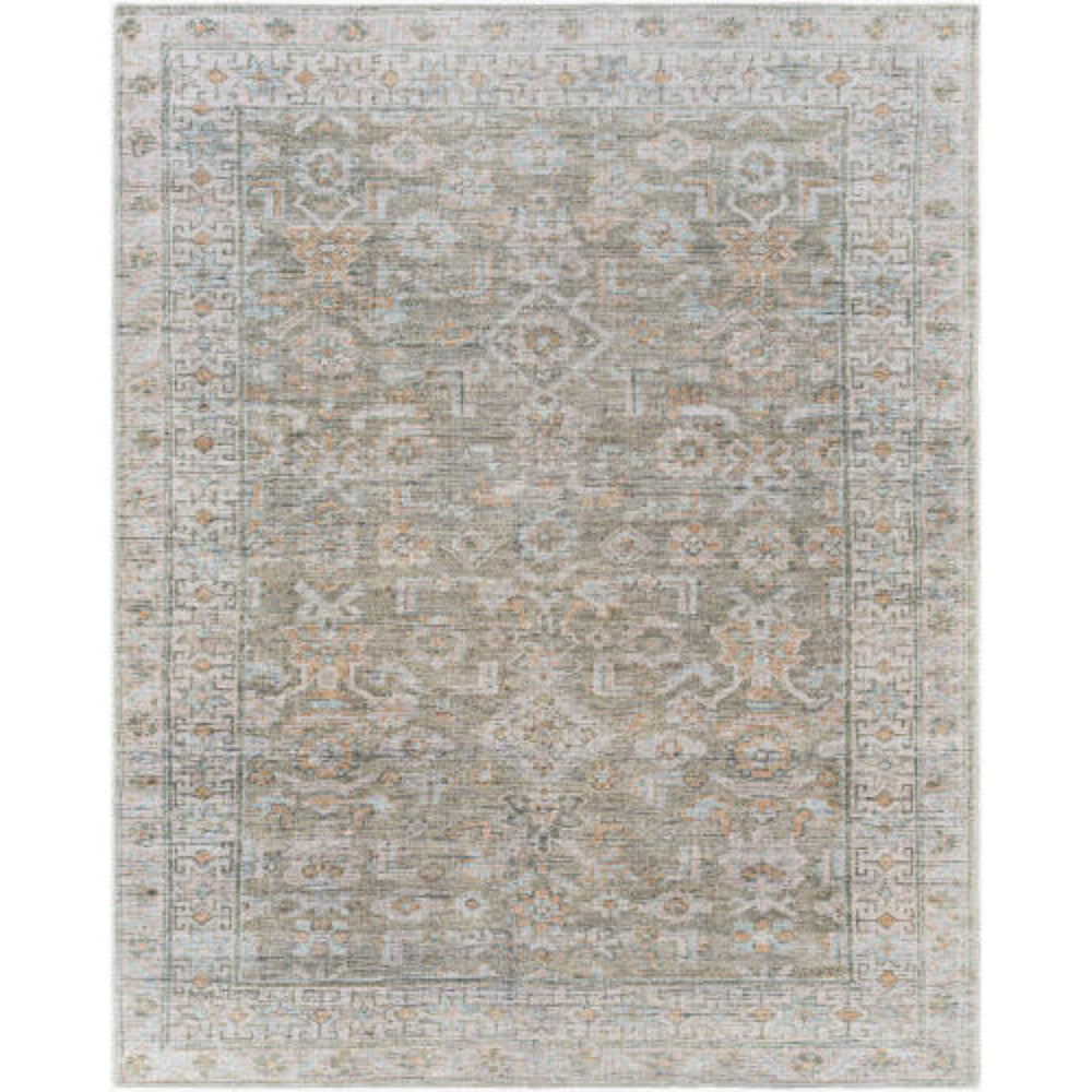 Becki Owens x Livabliss Rug Darling BODA-2301, Olive/Cream/Ice Blue/Burnt Orange/Beige-Rugs1-High Fashion Home