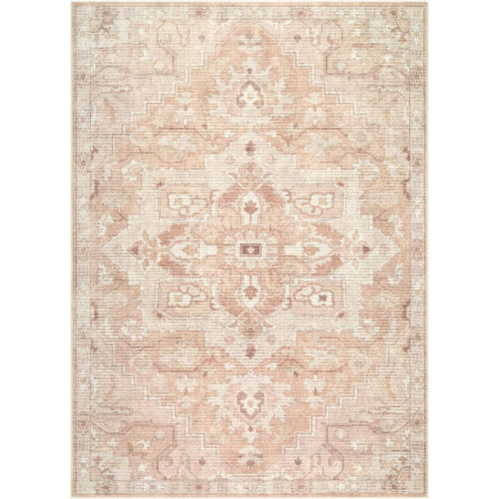 Becki Owens x Livabliss Rug Elle BOEC-2302, Tan/Off-White/Brown/Light Olive-Rugs1-High Fashion Home