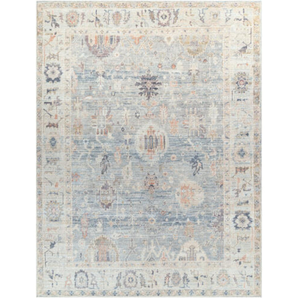 Becki Owens x Livabliss Rug Marlene BOMN-2306, Pale Blue/Dusty Sage/Medium Gray/Charcoal/Mauve/Dusty Coral-Rugs1-High Fashion Home