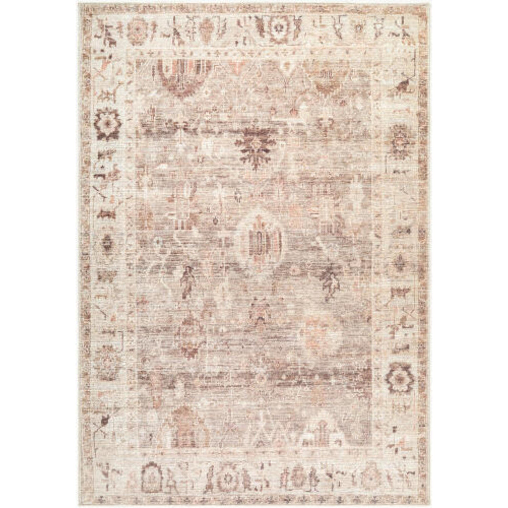 Becki Owens x Livabliss Rug Marlene BOMN-2311, Beige/Dusty Brown-Rugs1-High Fashion Home