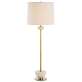 Hemisphere Buffet Lamp, Brushed Brass