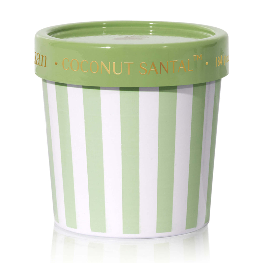 Capri Blue Coconut Santal Candle, Artisan Caffe Gelato Cup-Accessories-High Fashion Home