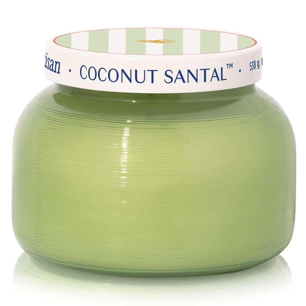 Capri Blue Coconut Santal Candle, Artisan Caffe Jar-Accessories-High Fashion Home