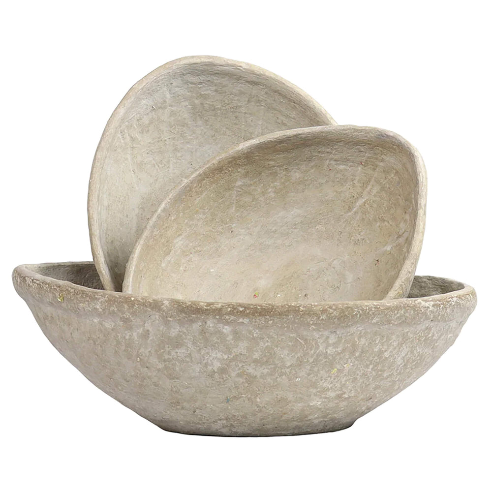 Paper Mache Bowl, Set of 3