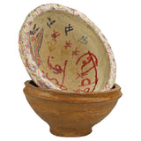 Paper Mache Villager Bowl, Various