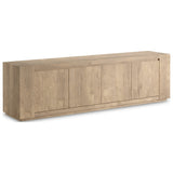 Abaso Media Console, Whitewash Rustic by Four Hands — PRM_1