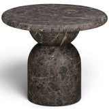 Cynthia Side Table, Dark Emperador