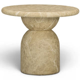 Cynthia Side Table, Light Emperador