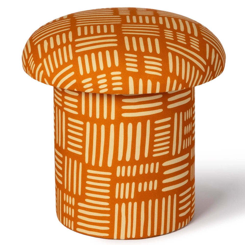 Lucy Mushroom Stool, Rust Orange